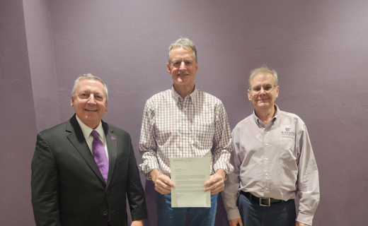 Ted Schroeder Receives Amethyst Award for Lifetime Service